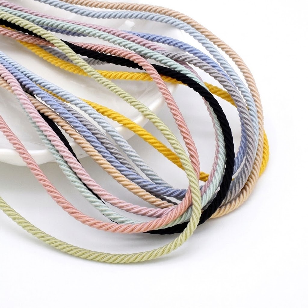 Hair Band Elastic - 5M/Lot Corde élastique tressée de 2,5
