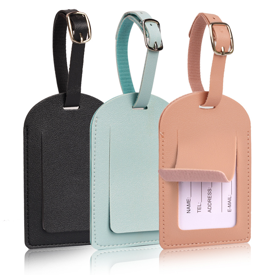 Women Accessories Name - Étiquettes de bagage en cuir PU