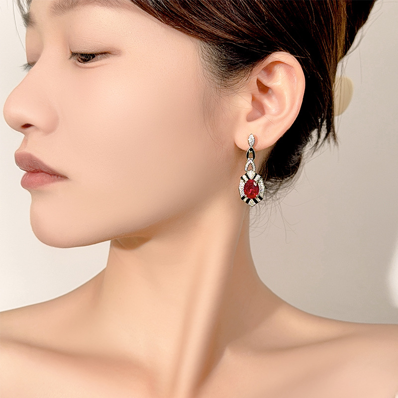 Women Jewelry Accessories For Black Dress - Boucles d'oreilles pendantes Art Déco en