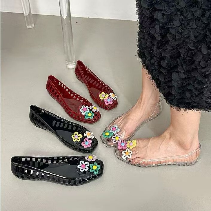 Women'S Accessories And Jewelry - Chaussures en gelée ajourées kawaii dopamine