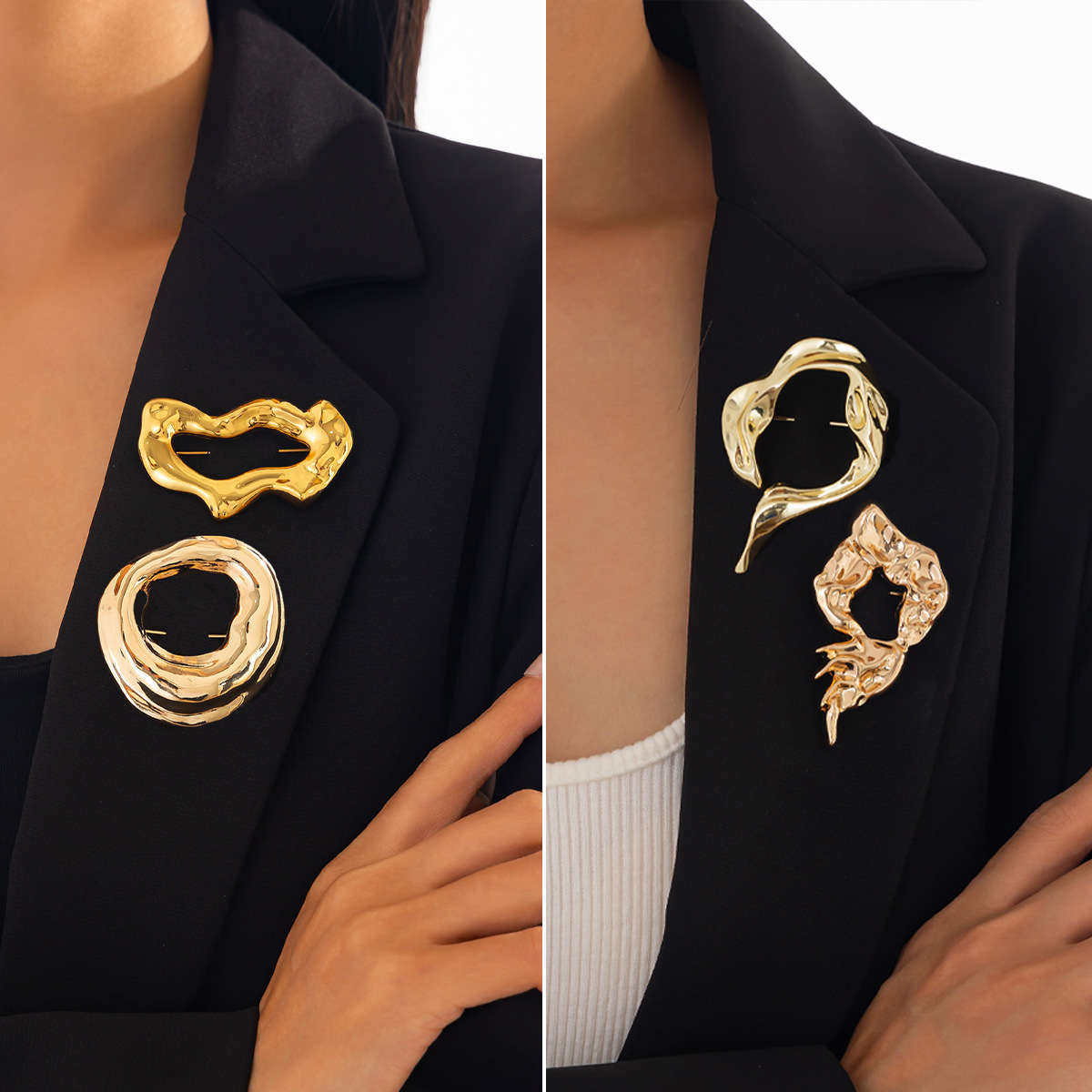 Women'S Accessories And Jewelry - Nouvelles Broches Irrégulières Tendance pour Femmes