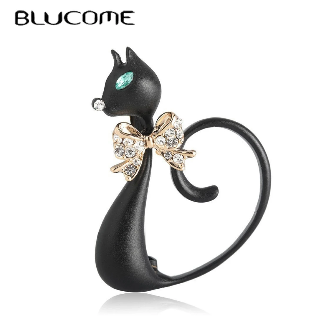 Women Jewelry Accessories For Black Dress - Blucome-Broches en cuivre en forme de