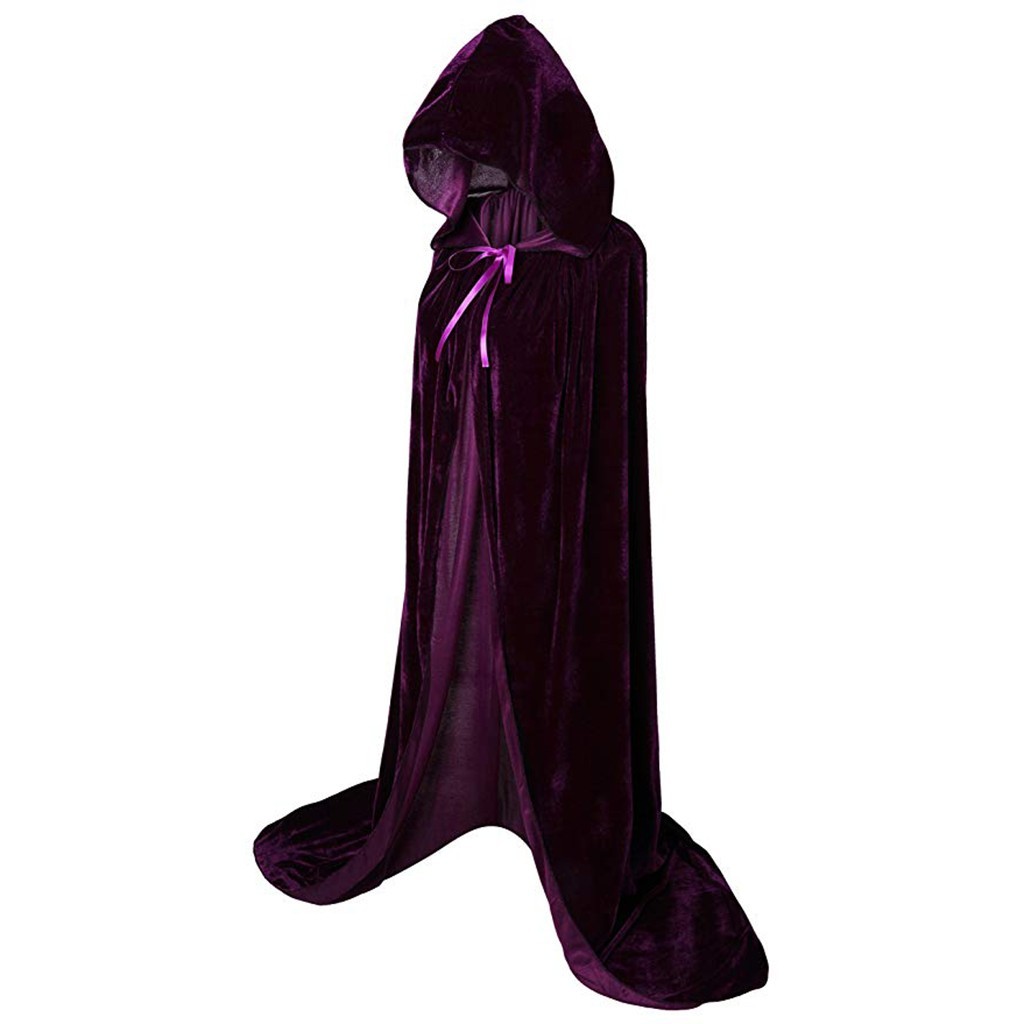 Women'S Vampire Accessories - Cape gothique à capuche pour Halloween,