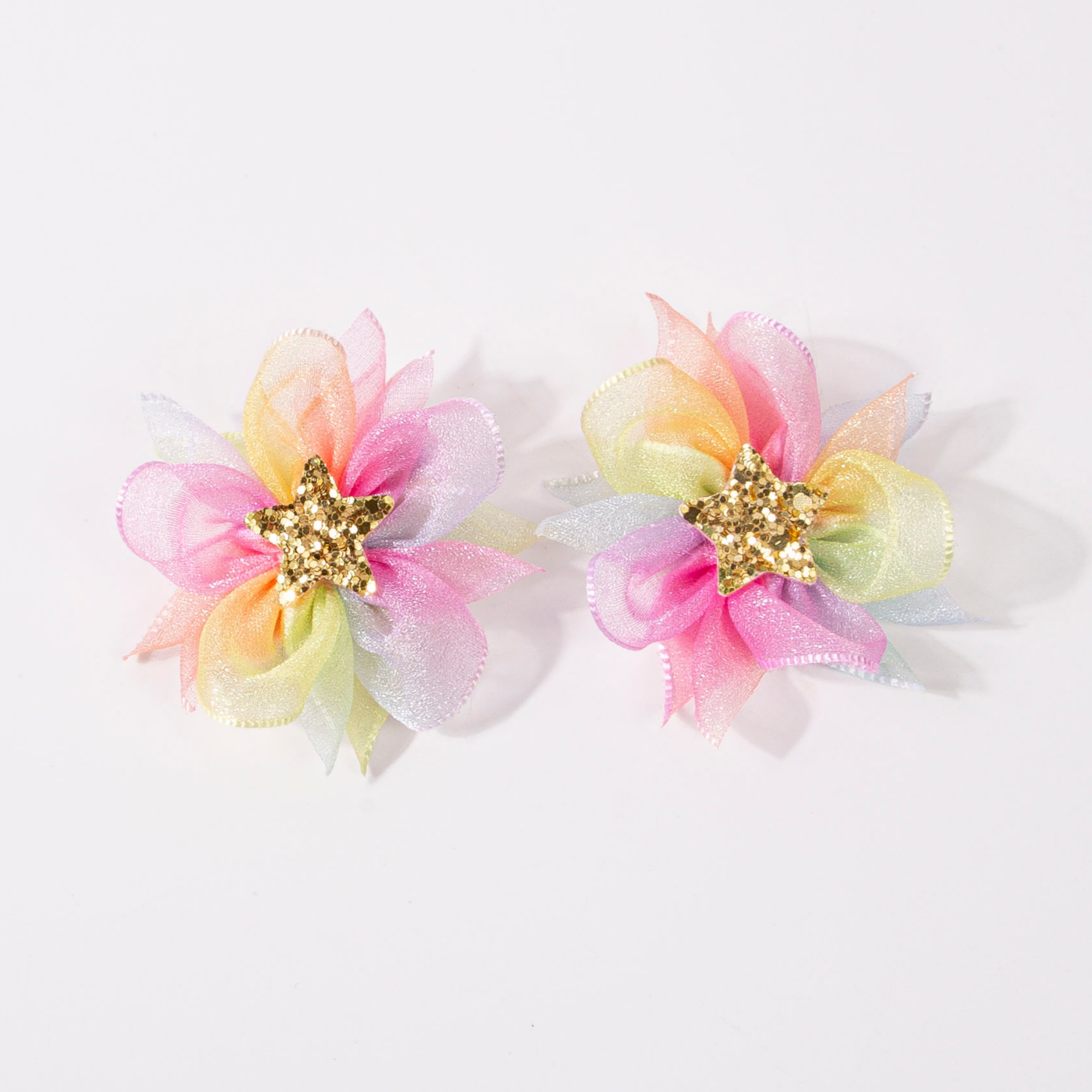 Women'S Accessories Rainbow Shops - 2/4 pinces à cheveux en mousseline
