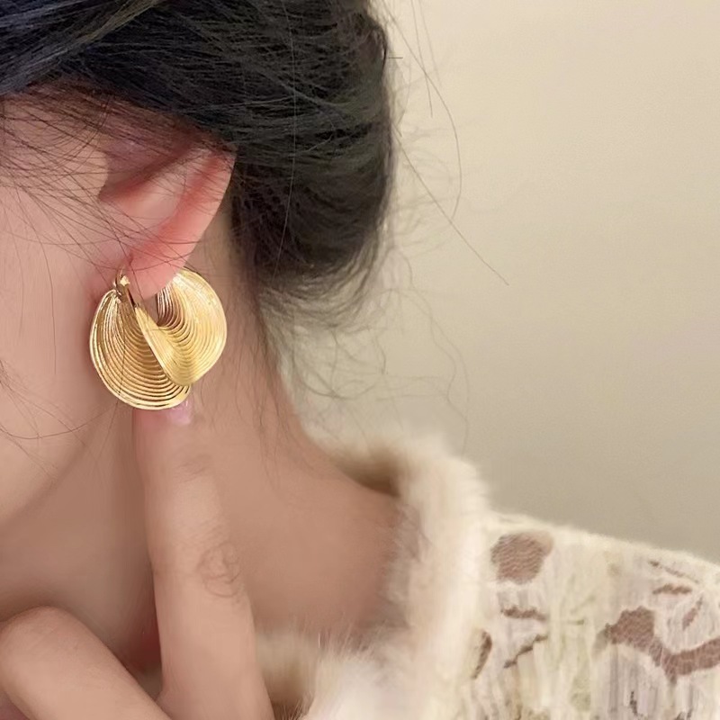 Women'S Affordable Accessories - PAPERPLUS Boucles d'oreilles créoles plaquées or