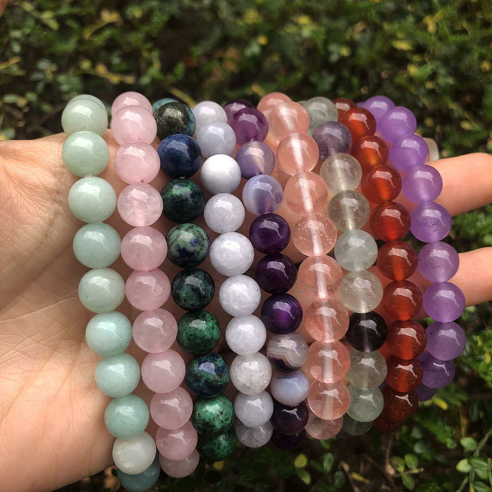 Women'S Affordable Accessories - Ensemble de bracelets en perles d'améthyste