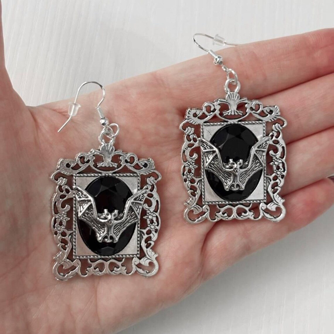Women'S Vampire Accessories - Boucles d'oreilles chauve-souris vampire, bijoux gothiques,