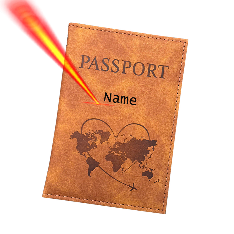 Women Accessories Name - Porte-passeport avec nom personnalisé, portefeuille de