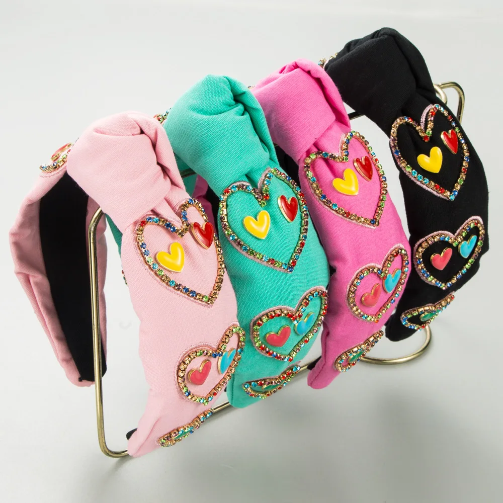 Women'S Accessories Rainbow Shops - Serre-tête romantique à double cœur avec