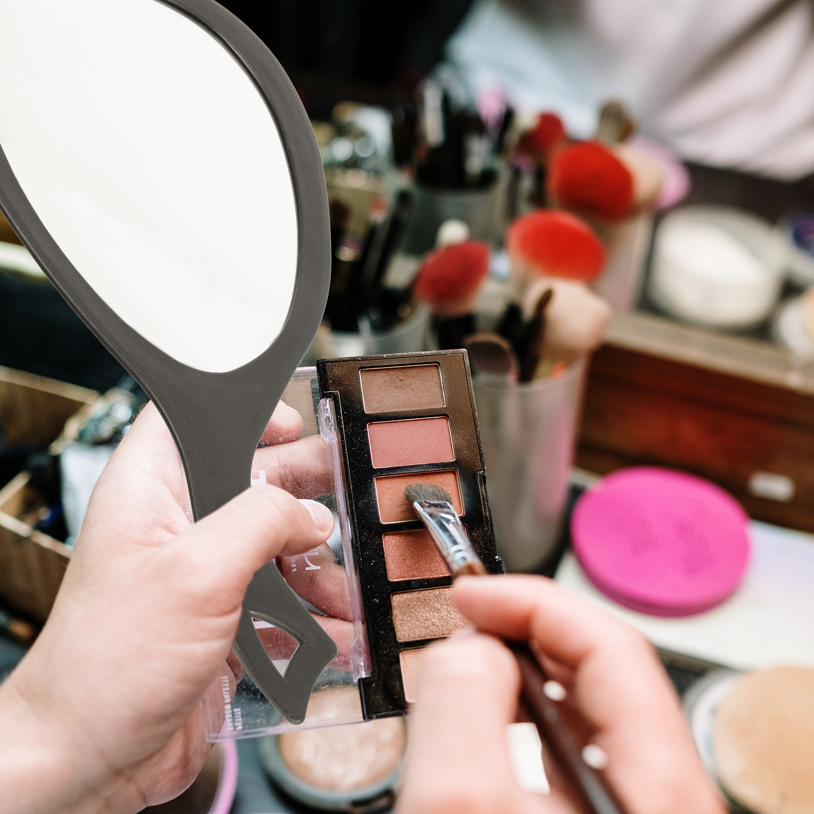 Miroir rond portable à main, m - Women'S Vanity Accessories avis et prix