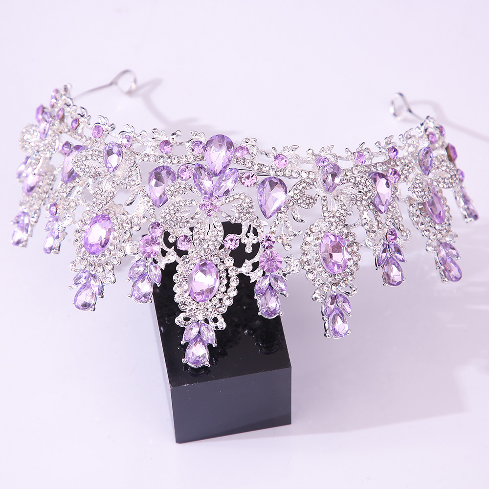 Tiare de mariée baroque en cri - Women Jewelry Accessories For Black Dress avis et prix