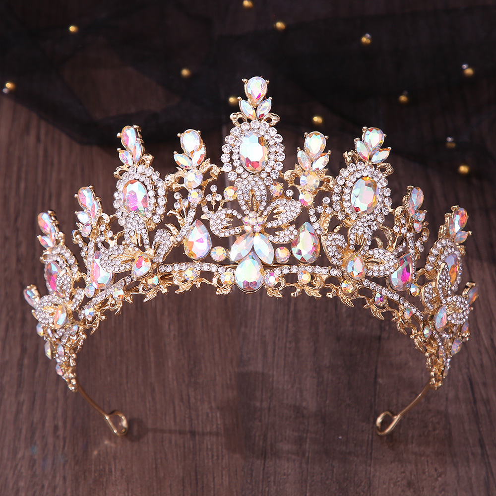 Tiare de mariée baroque en cri - Women Jewelry Accessories For Black Dress avis et prix