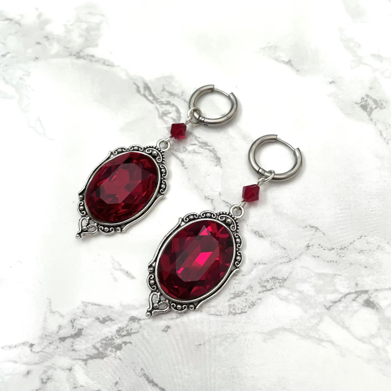 Boucles d'oreilles camée de va - Women'S Vampire Accessories avis et prix