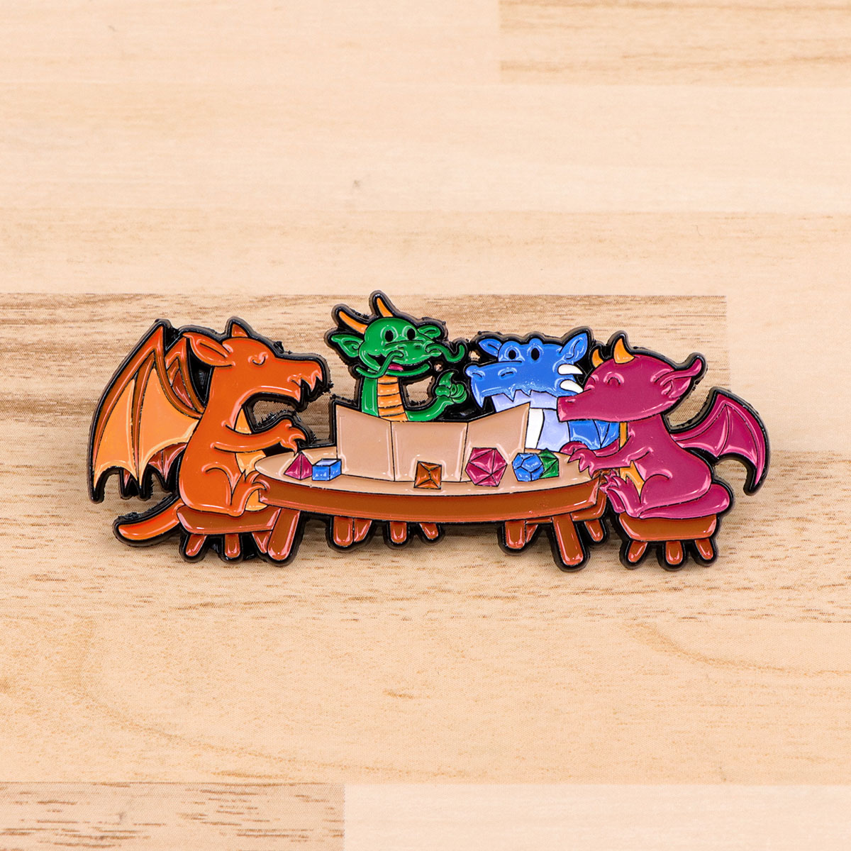 Jeu dés émail broche Dragon Ba - Women Accessories Picture avis et prix