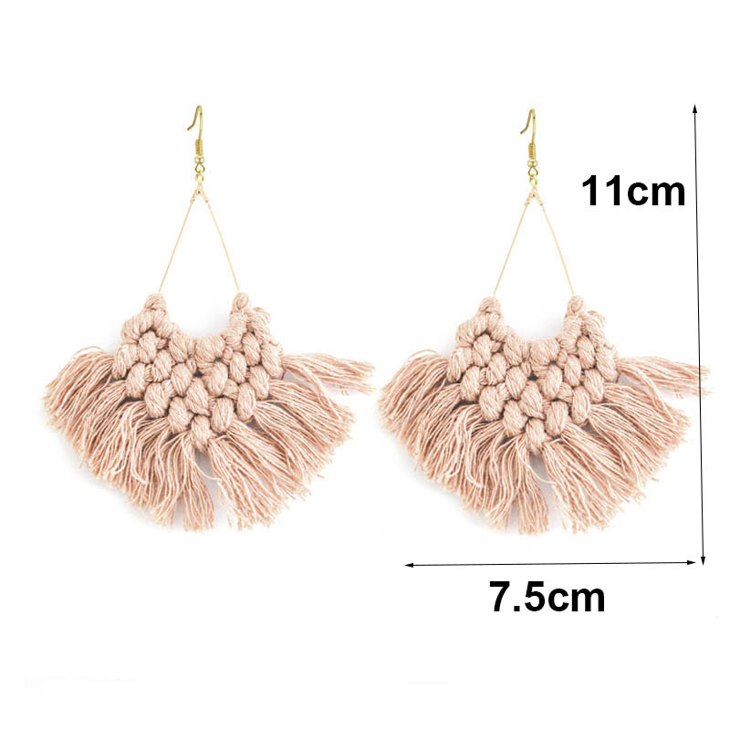 Boucles d'oreilles bohèmes fai - Tassel Earrings Boho avis et prix