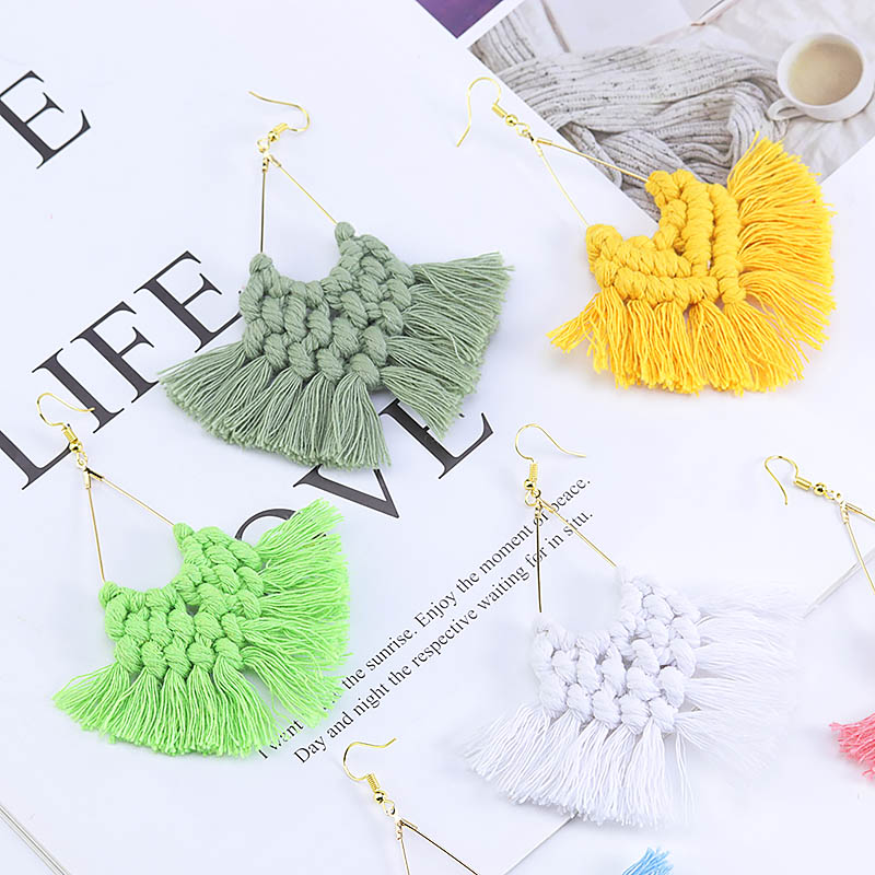 Boucles d'oreilles bohèmes fai - Tassel Earrings Boho avis et prix