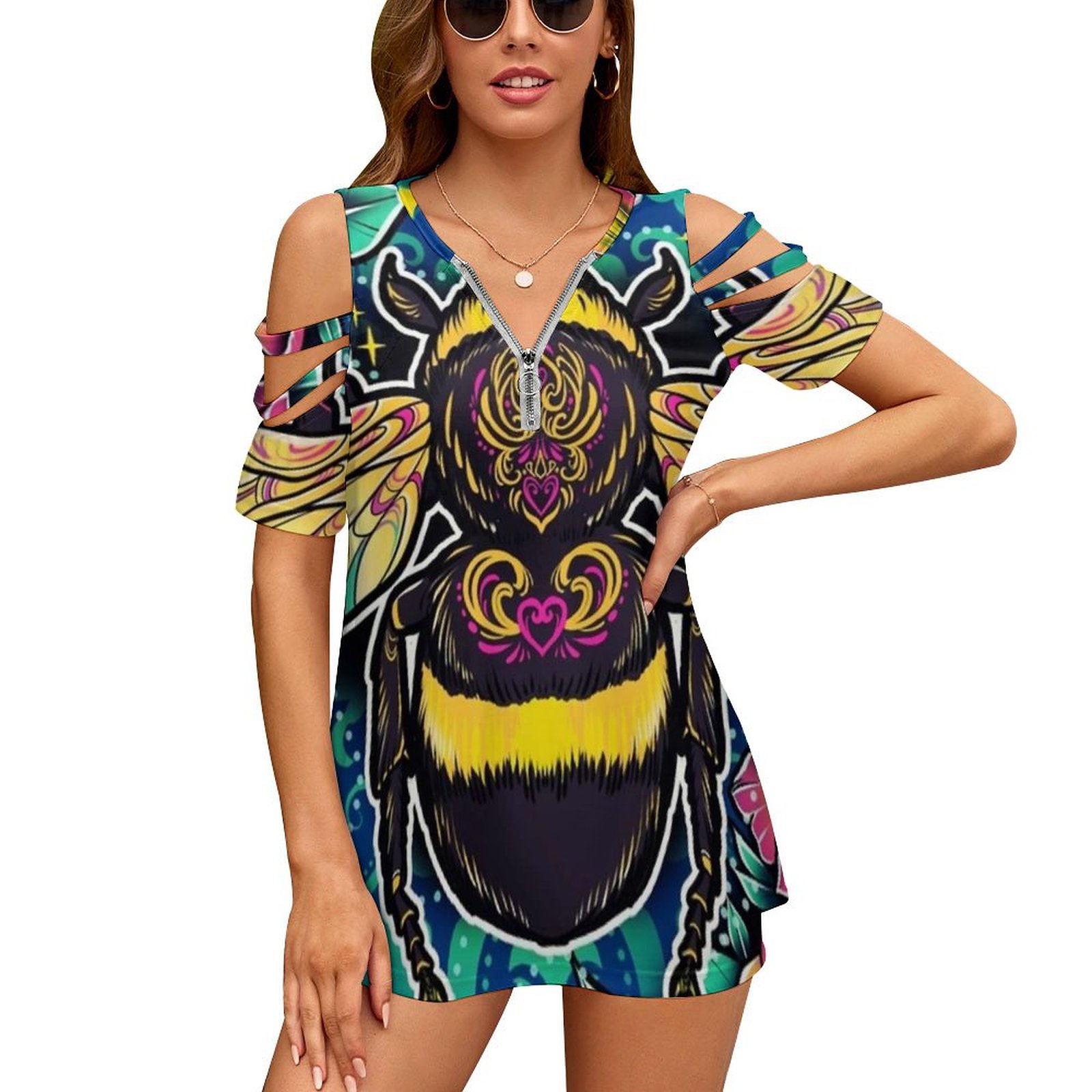 Chemise à manches courtes pour - Women Accessories Vector avis et prix