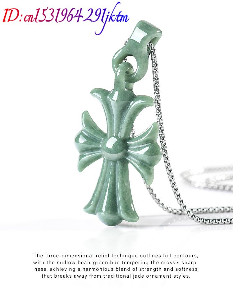 Collier pendentif croix en jad - Women'S Accessories And Jewelry avis et prix