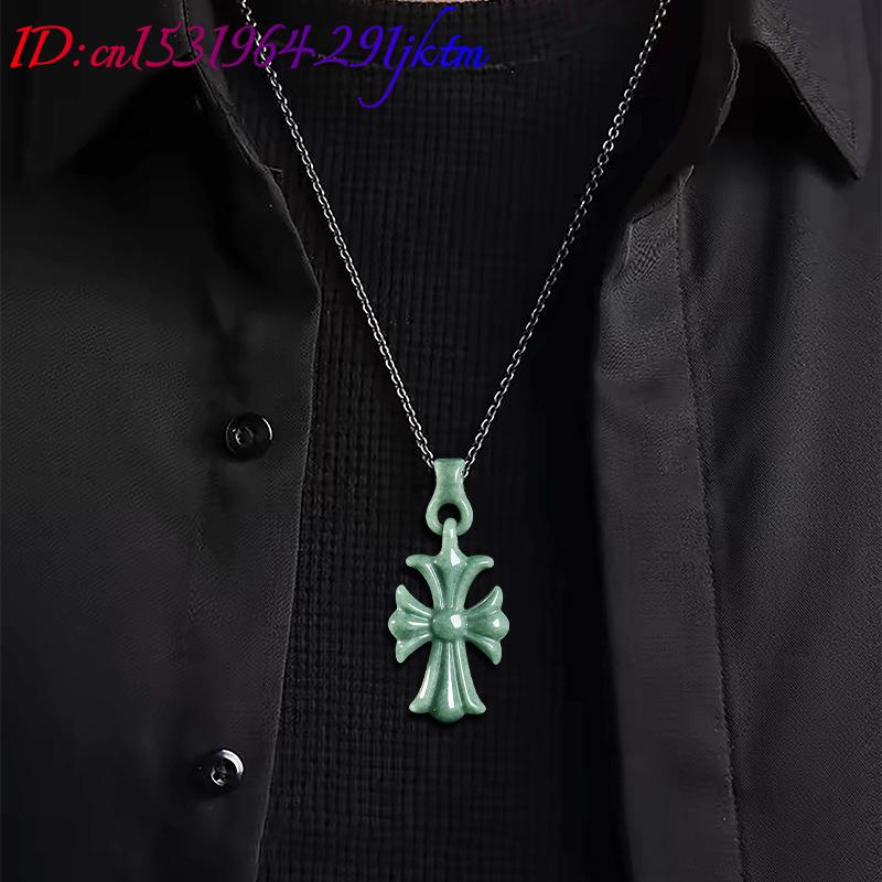 Collier pendentif croix en jad - Women'S Accessories And Jewelry avis et prix