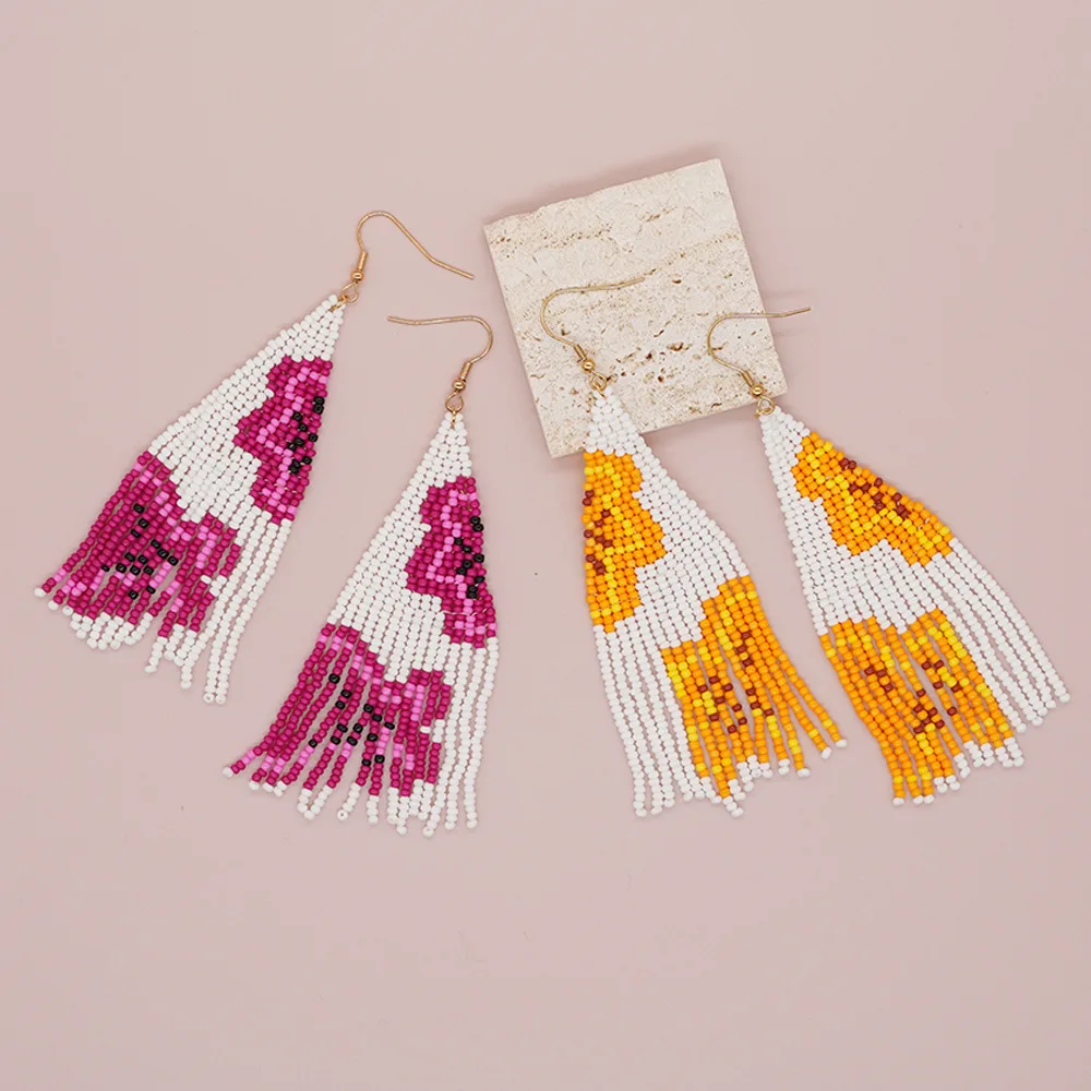 Boucles d'oreilles en perles d - Tassel Earrings Boho avis et prix