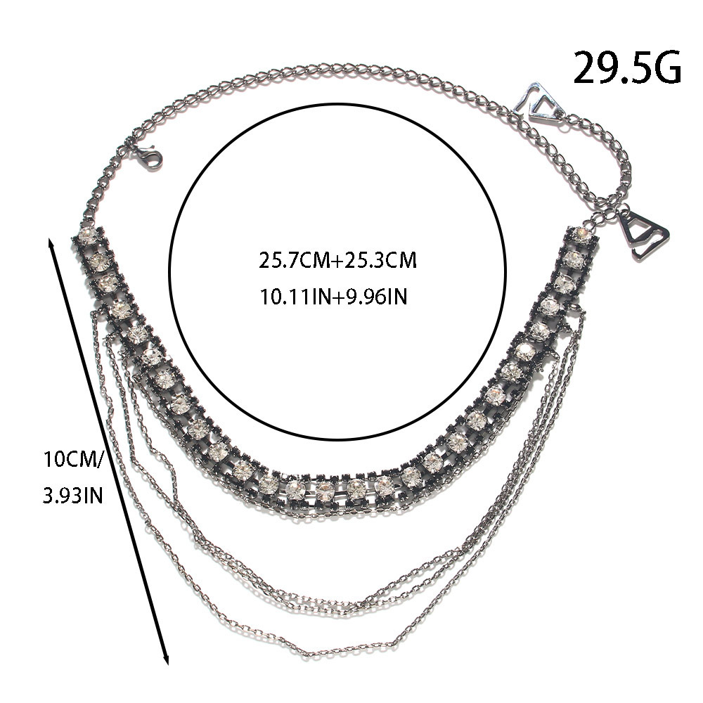 Stonefans-Layered Strap for Wo - Women Jewelry Accessories For Black Dress avis et prix