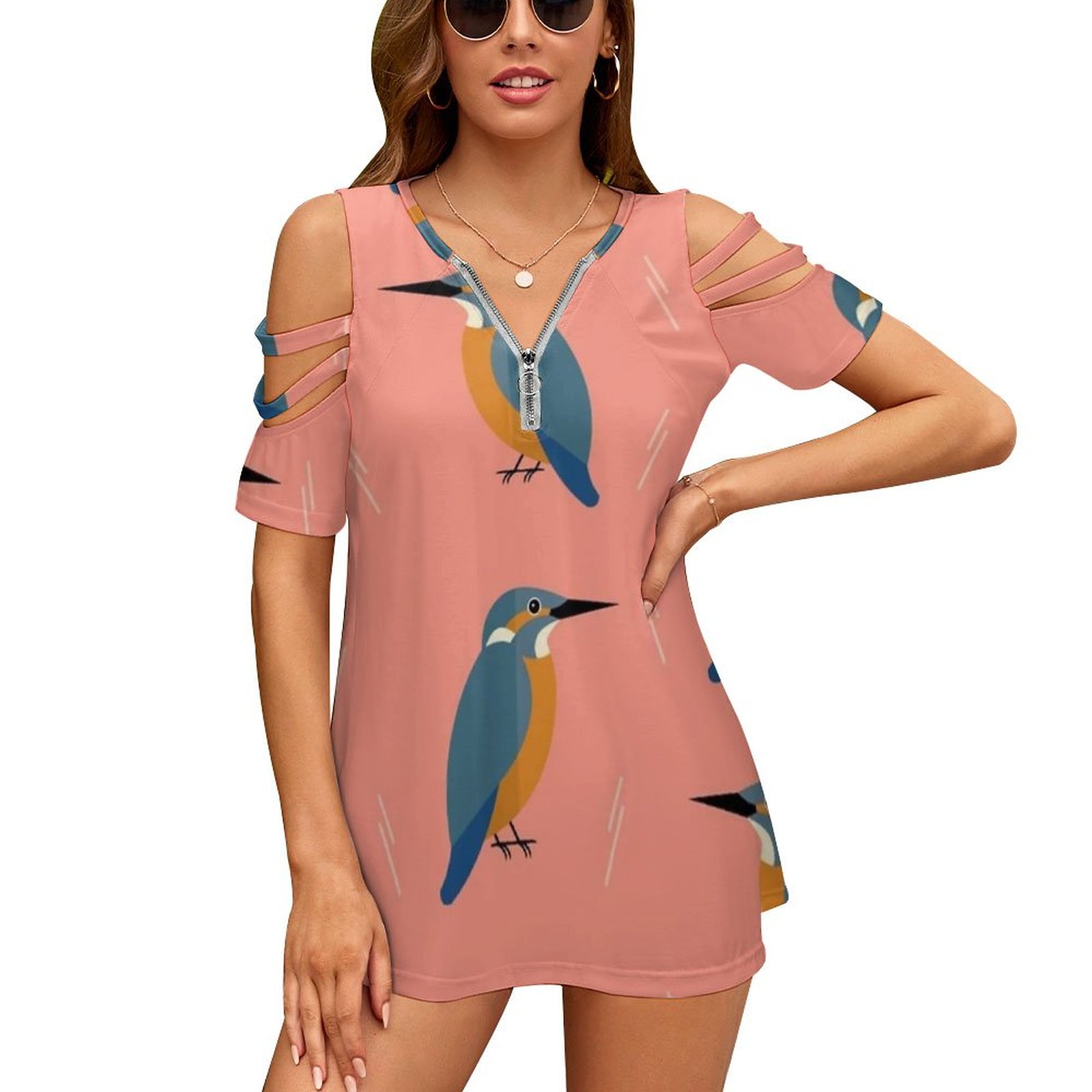 Kingfishers Everywhere-Chemise - Women Accessories Vector avis et prix