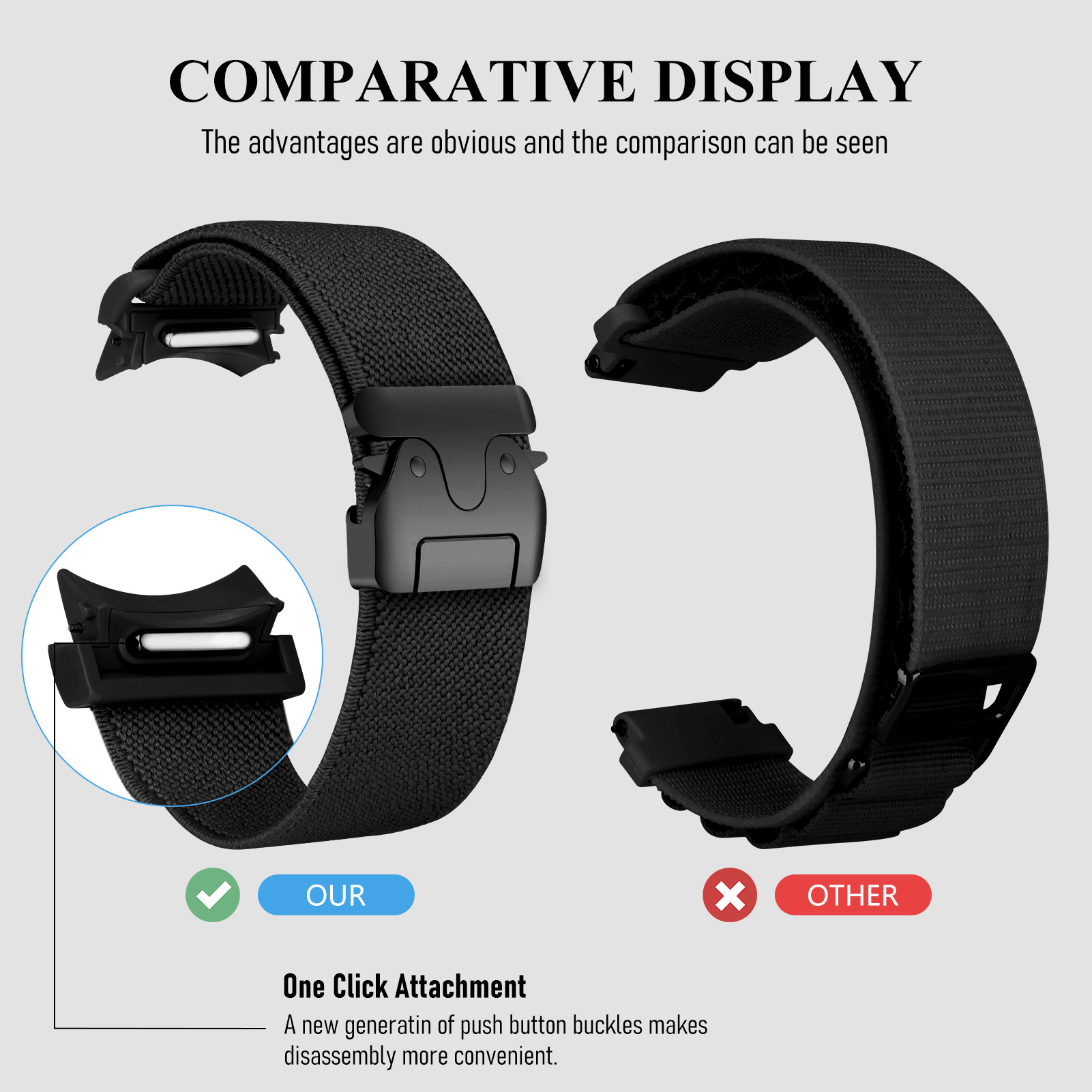 Bracelet en nylon extensible s - Women Accessories Website avis et prix