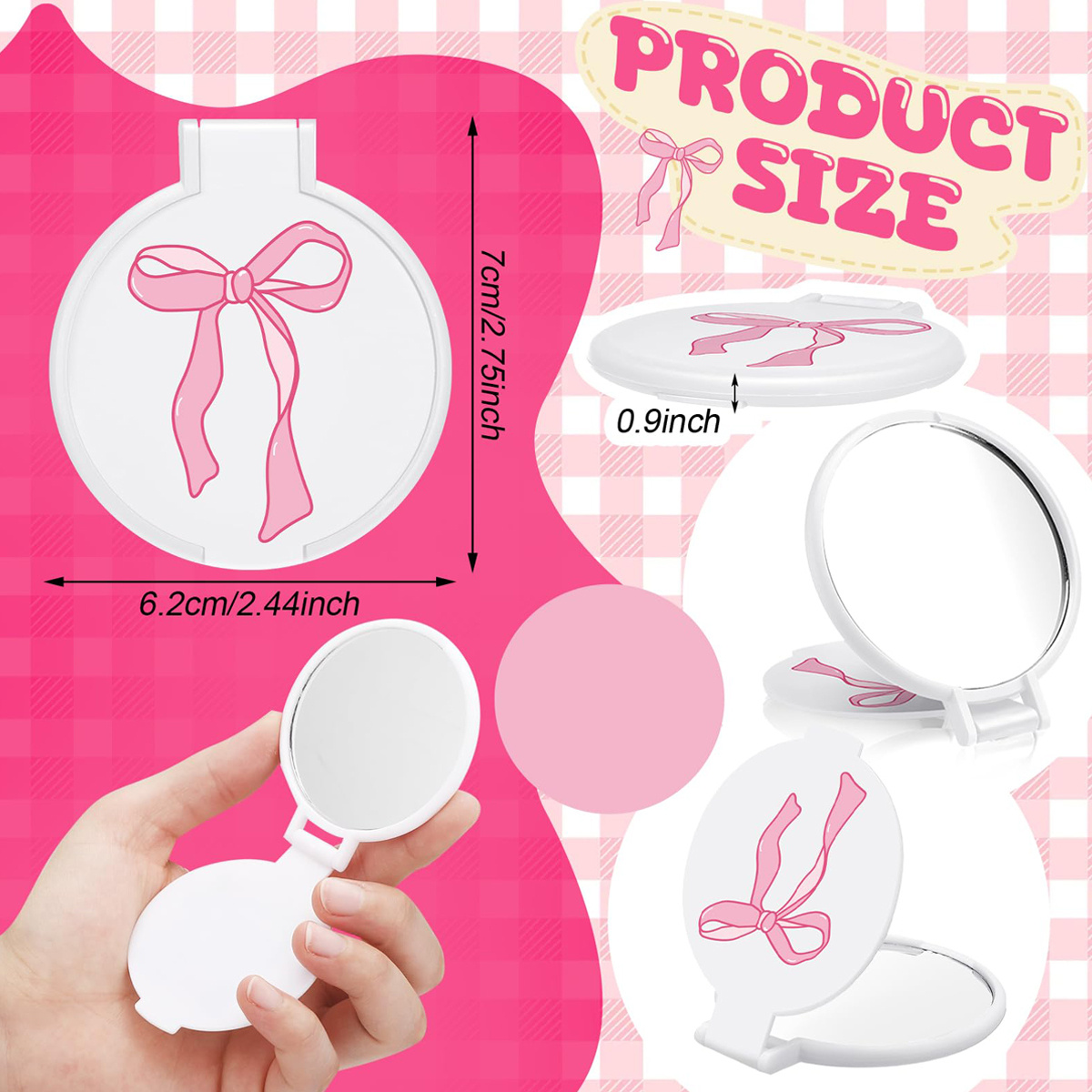 5 ensembles de mini miroirs de - Women'S Vanity Accessories avis et prix
