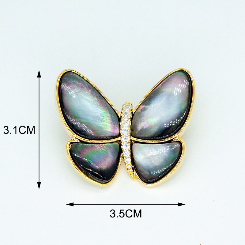 Broche papillon en coquillage  - Women Jewelry Accessories For Black Dress avis et prix