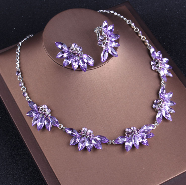 Ensembles de bijoux en cristal - Women Jewelry Accessories For Black Dress avis et prix