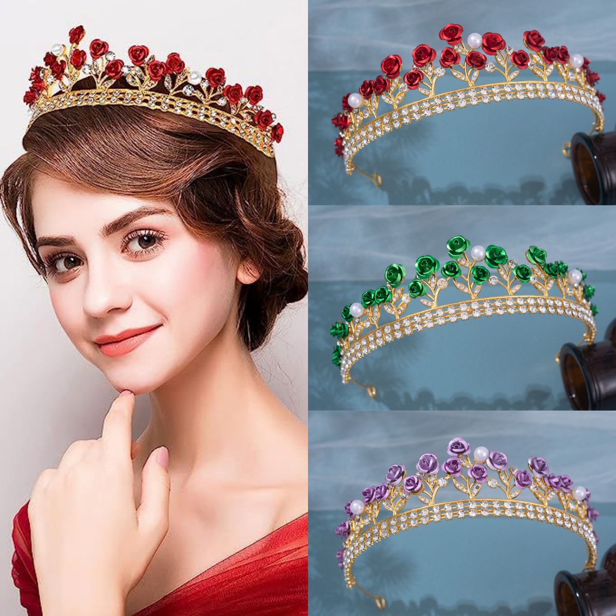 Couronne de mariée baroque en  - Women'S Accessories And Jewelry avis et prix